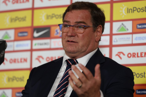 Coach of polish national team in football (soccer) JAN URBAN of Poland during the press conference in Warsaw (Poland).