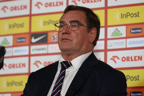 Coach of polish national team in football (soccer) JAN URBAN of Poland during the press conference in Warsaw (Poland).