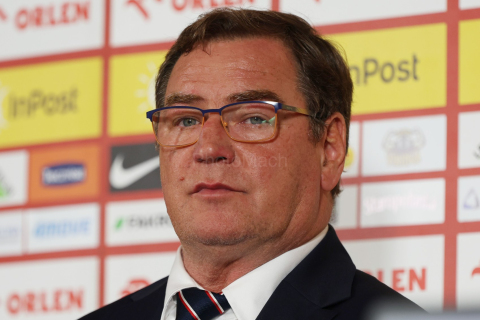 Coach of polish national team in football (soccer) JAN URBAN of Poland during the press conference in Warsaw (Poland).